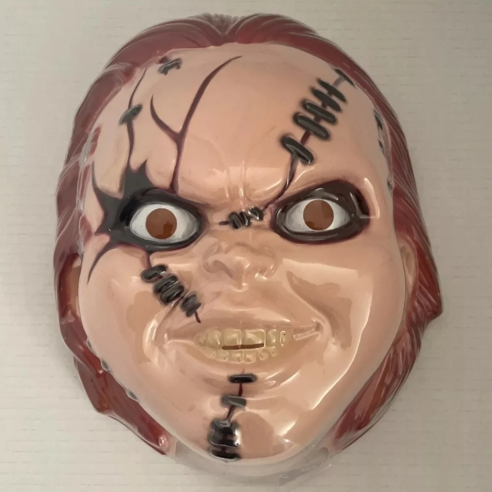 Chucky Childs Play Good Guy Costume Halloween Cosplay Adjustable Mask w/…